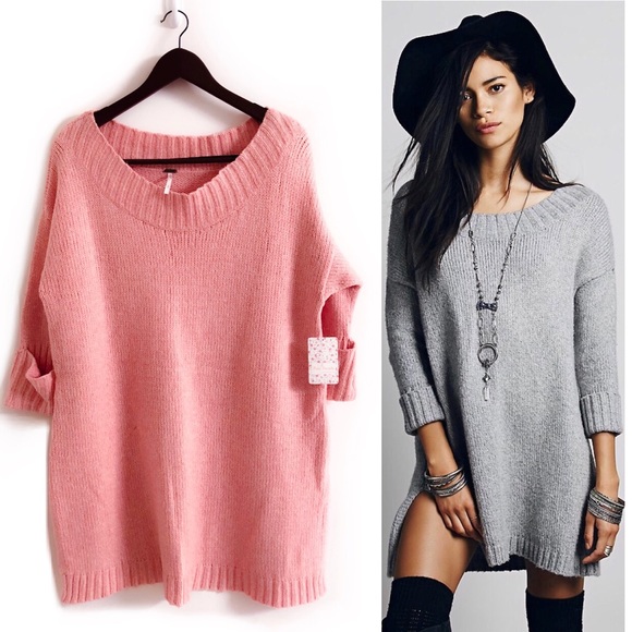 Free People Sweaters New With Tags Oversized Sweater Dress Poshmark